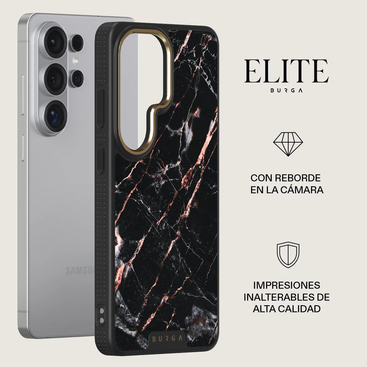 Rose Gold Marble - Samsung Galaxy S26 Ultra Funda - Image 6