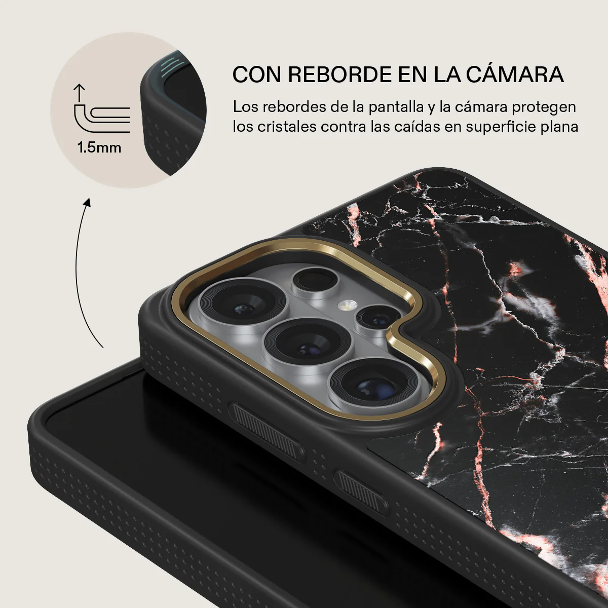 Rose Gold Marble - Samsung Galaxy S26 Ultra Funda - Image 8
