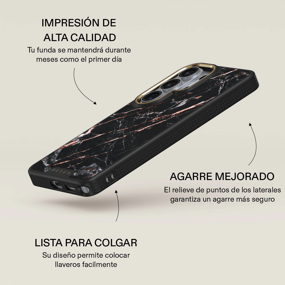 Rose Gold Marble - Samsung Galaxy S26 Ultra Funda - Image 9