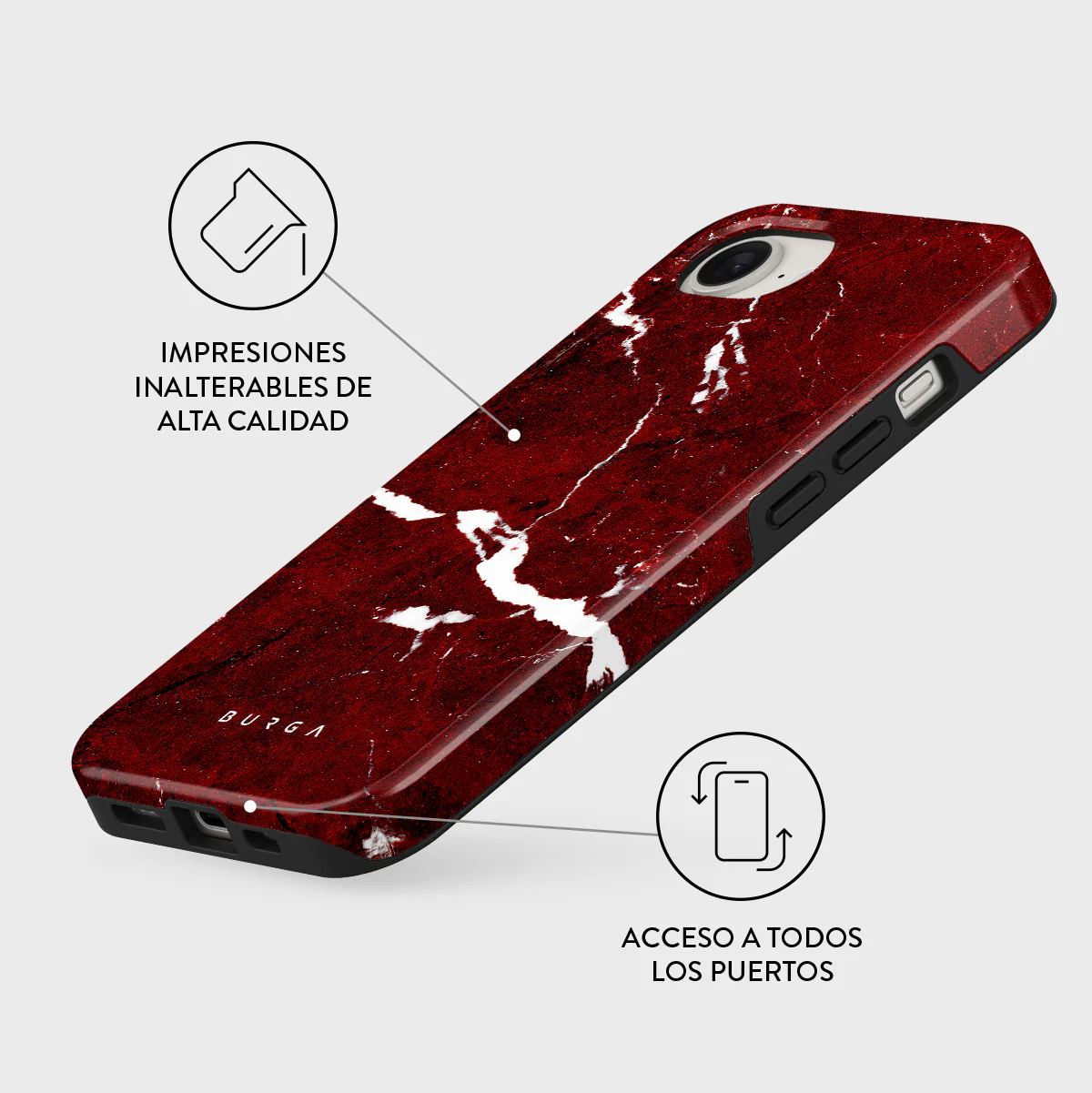 Iconic Red Ruby - iPhone 17e Funda - Image 3
