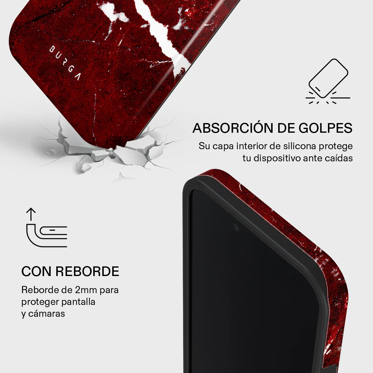 Iconic Red Ruby - iPhone 17e Funda - Image 4