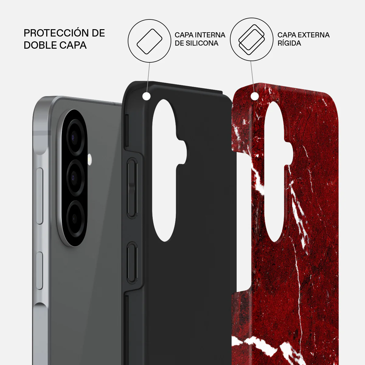 Iconic Red Ruby - Samsung Galaxy A57 5G Funda - Image 2