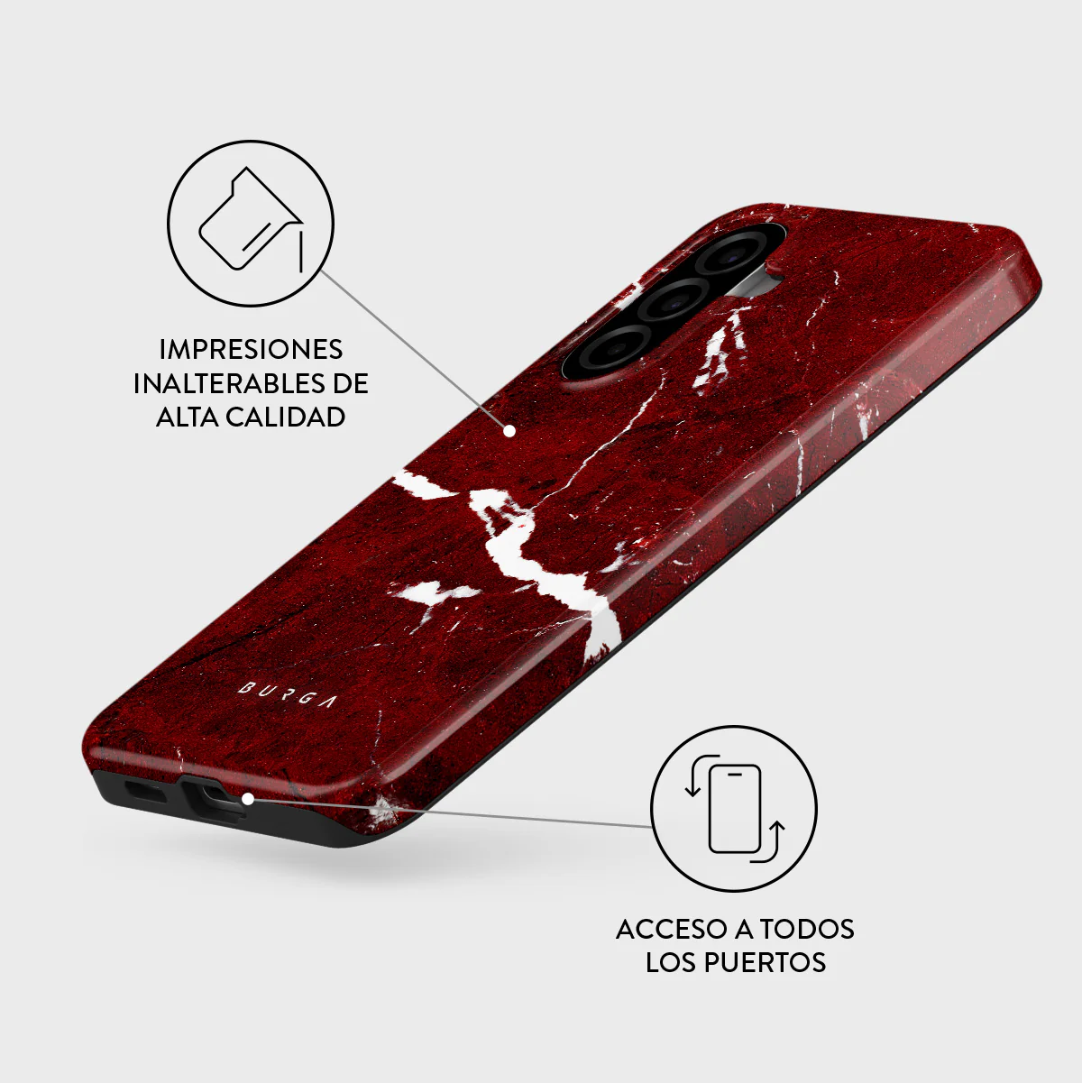 Iconic Red Ruby - Samsung Galaxy A57 5G Funda - Image 3