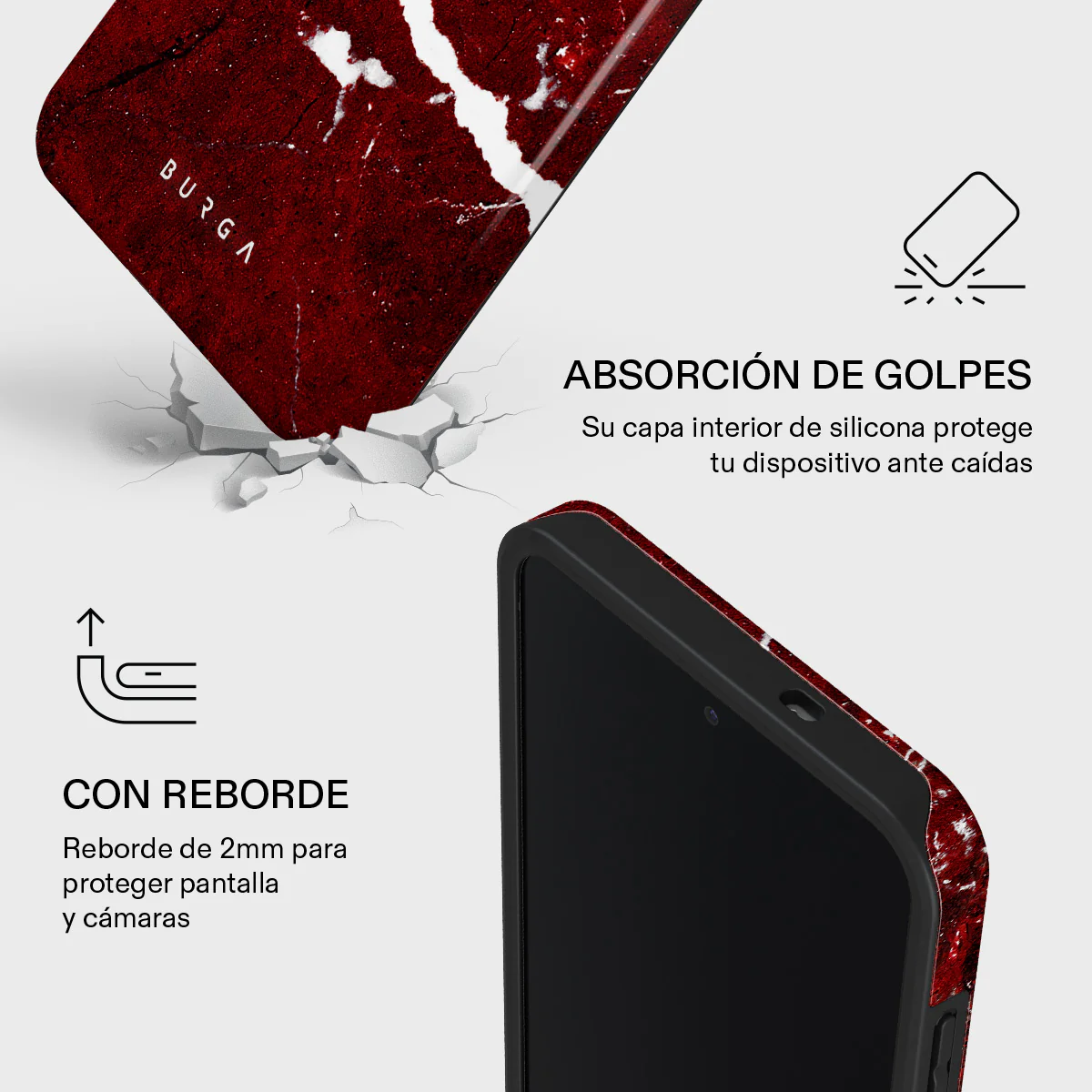 Iconic Red Ruby - Samsung Galaxy S25 FE Funda - Image 4