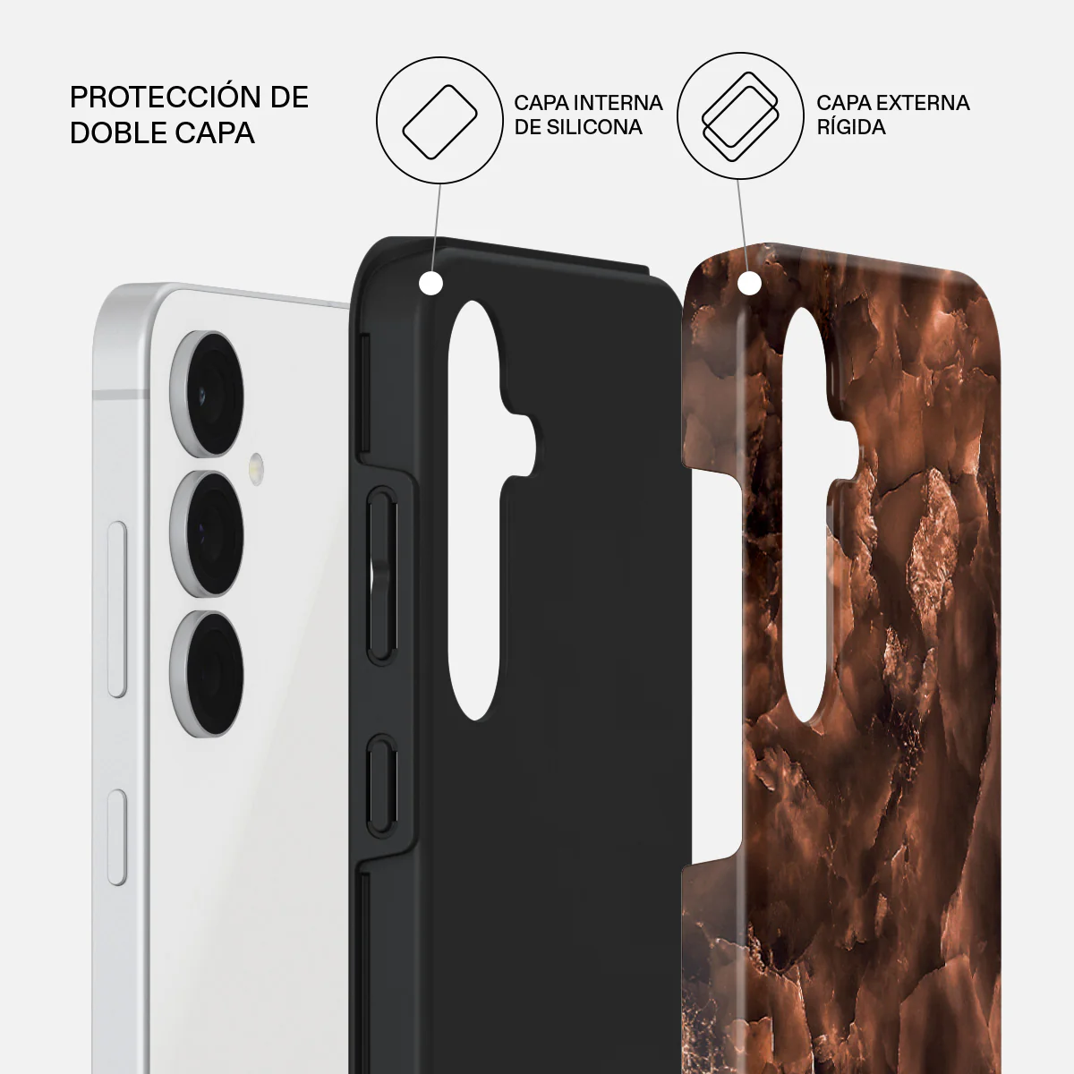Toasted Chestnut - Samsung Galaxy S25 FE Funda - Image 2
