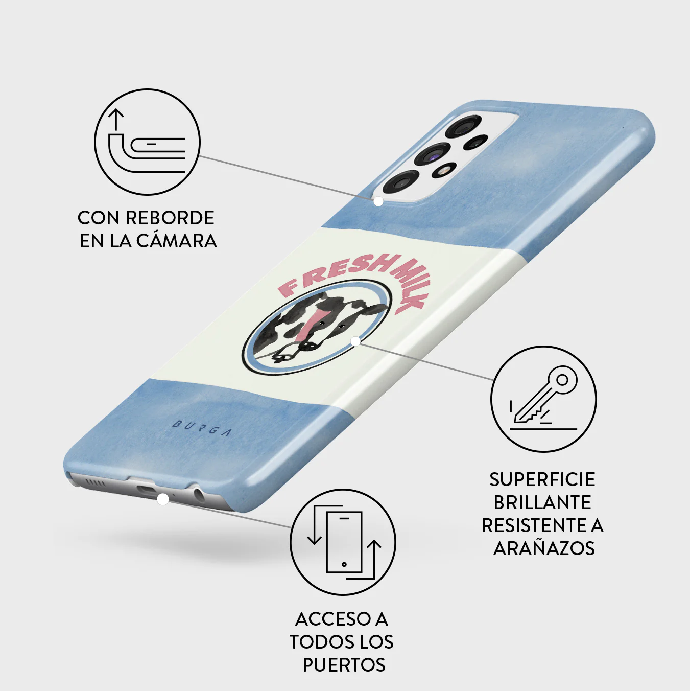 Milkshake - Samsung Galaxy A72 4G / 5G Funda - Image 3