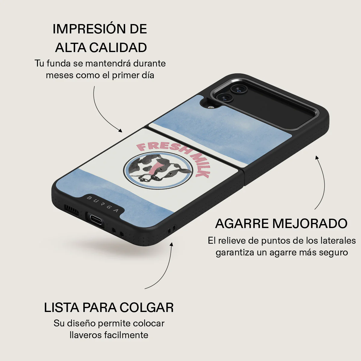 Milkshake - Samsung Galaxy Z Flip 4 Funda - Image 24