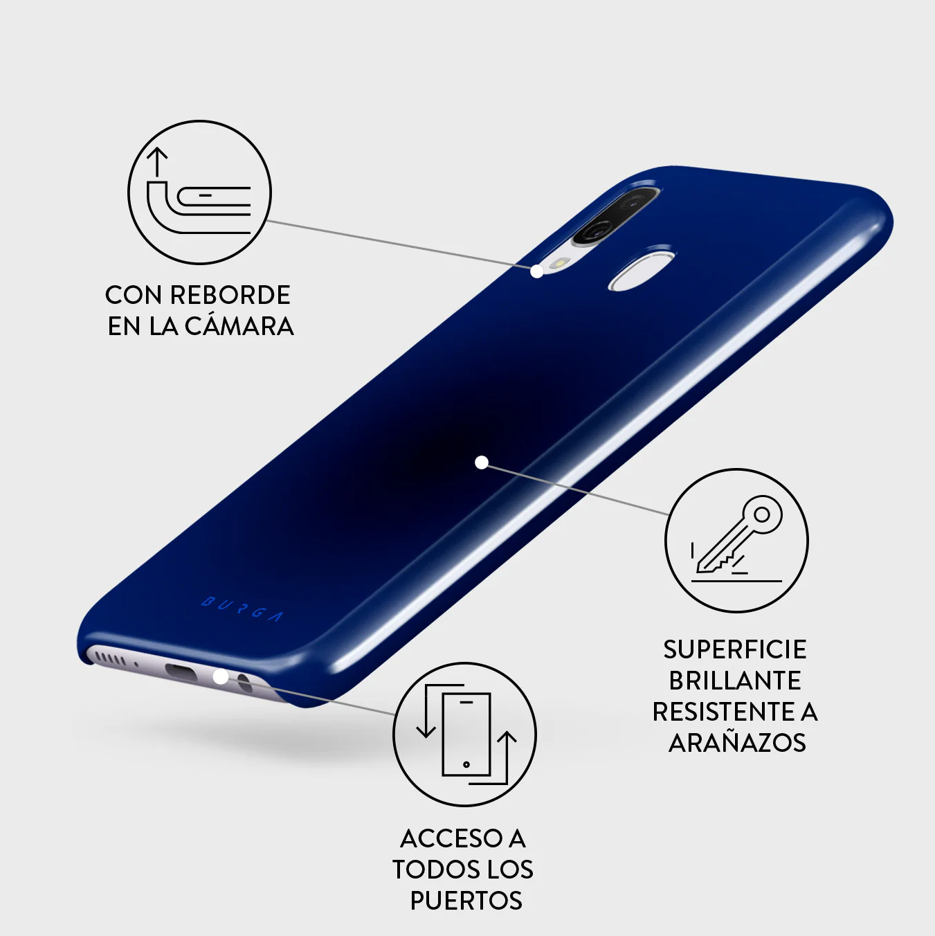 Neptune - Samsung Galaxy A40 Funda - Image 3