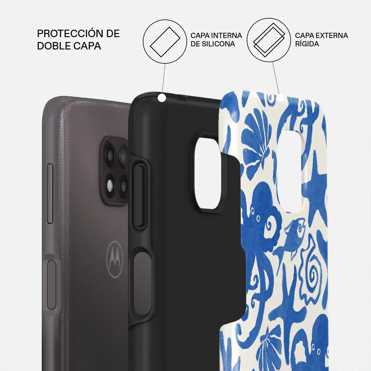 Nera - Motorola Moto G Power 2021 Funda - Image 2
