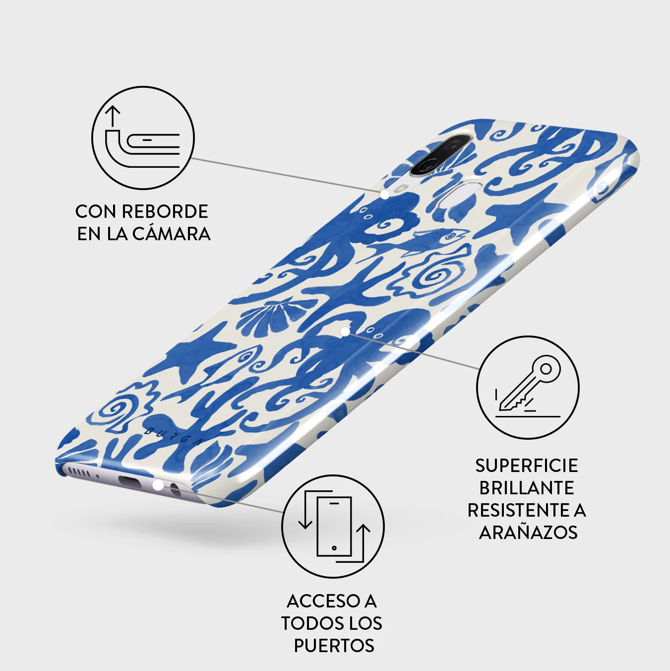 Nera - Samsung Galaxy A40 Funda - Image 3