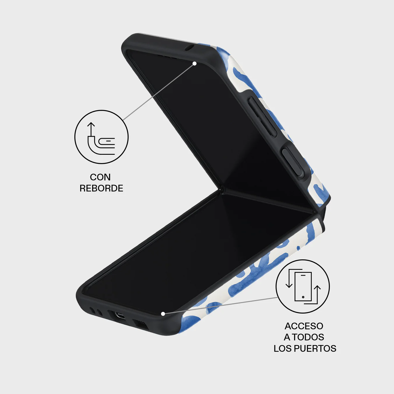 Nera - Samsung Galaxy Z Flip 3 Funda - Image 3