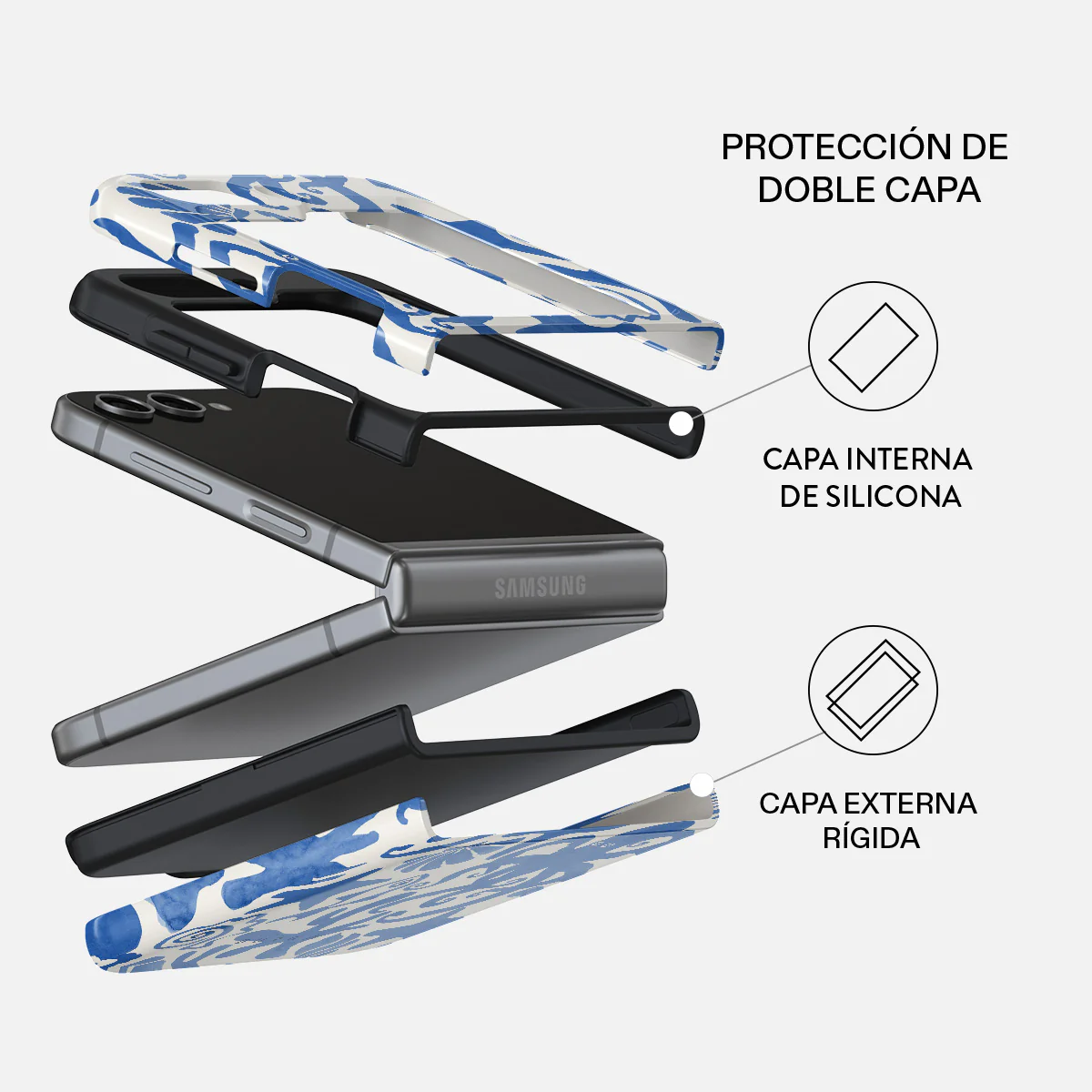 Nera - Samsung Galaxy Z Flip 5 Funda - Image 2