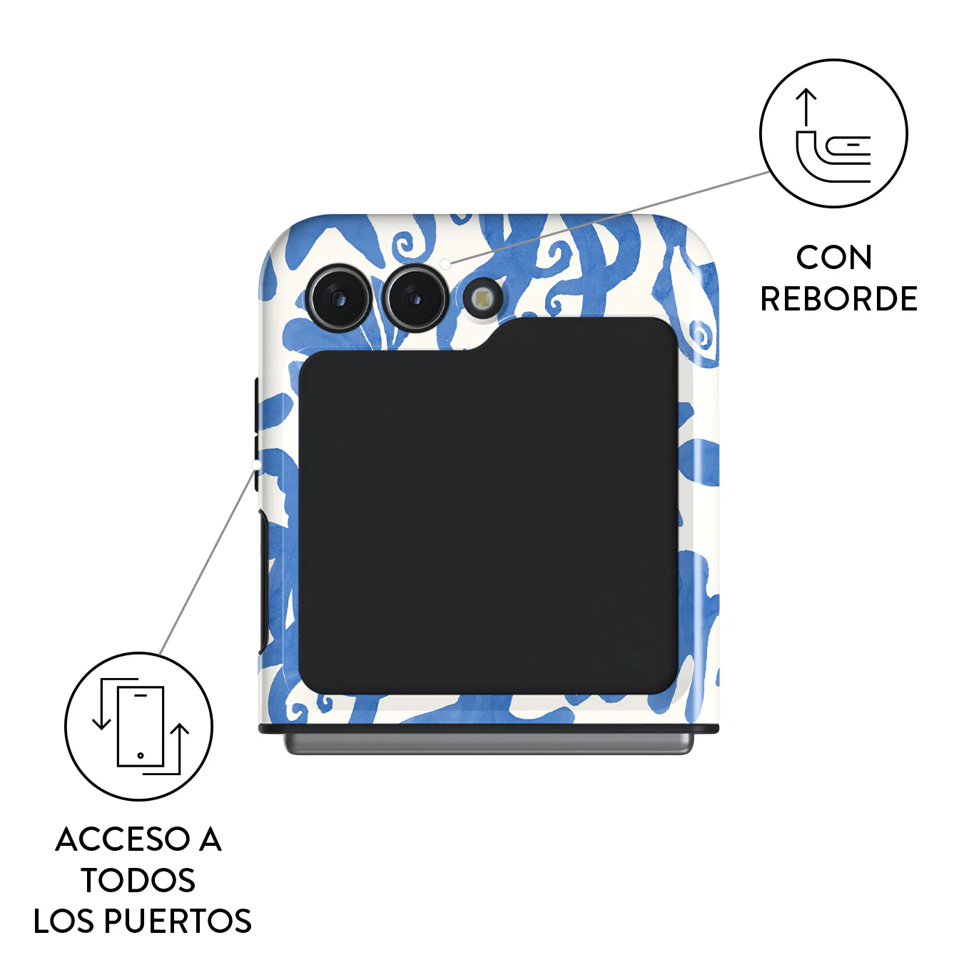 Nera - Samsung Galaxy Z Flip 5 Funda - Image 3