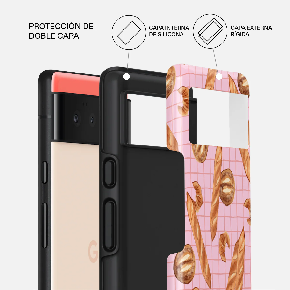 No Crumbs - Google Pixel 6a Funda - Image 2