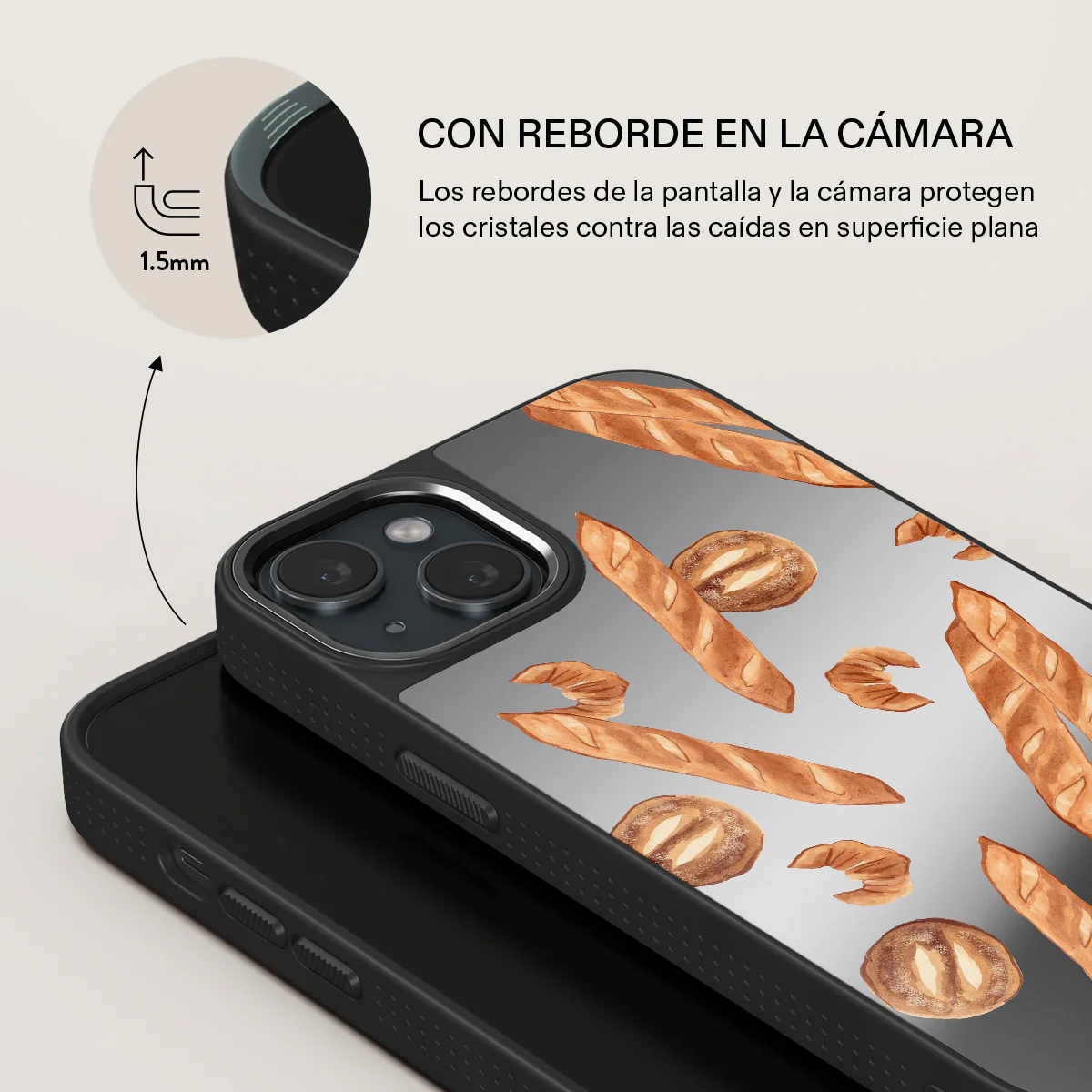 No Crumbs - iPhone 15 Funda - Image 38