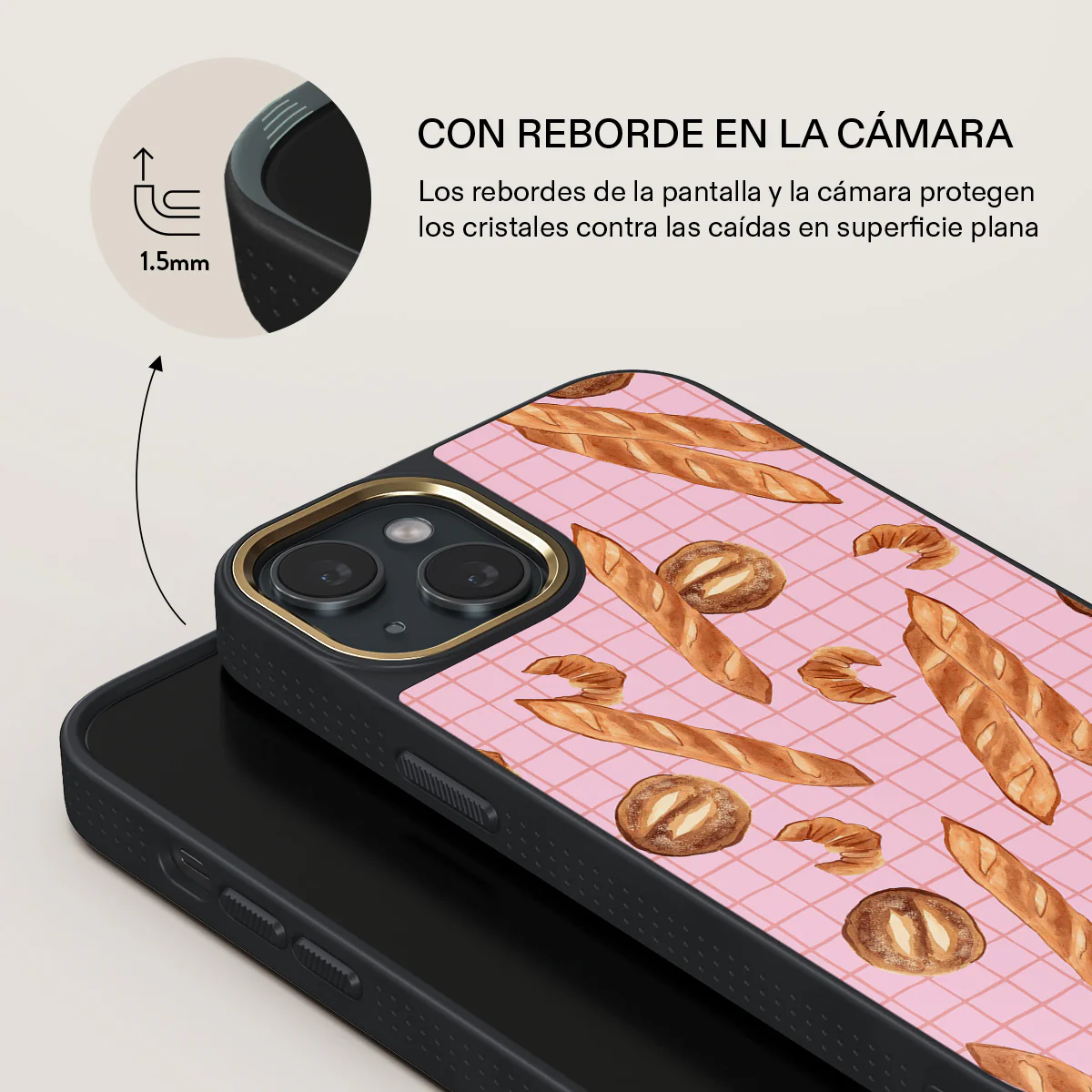No Crumbs - iPhone 15 Funda - Image 8