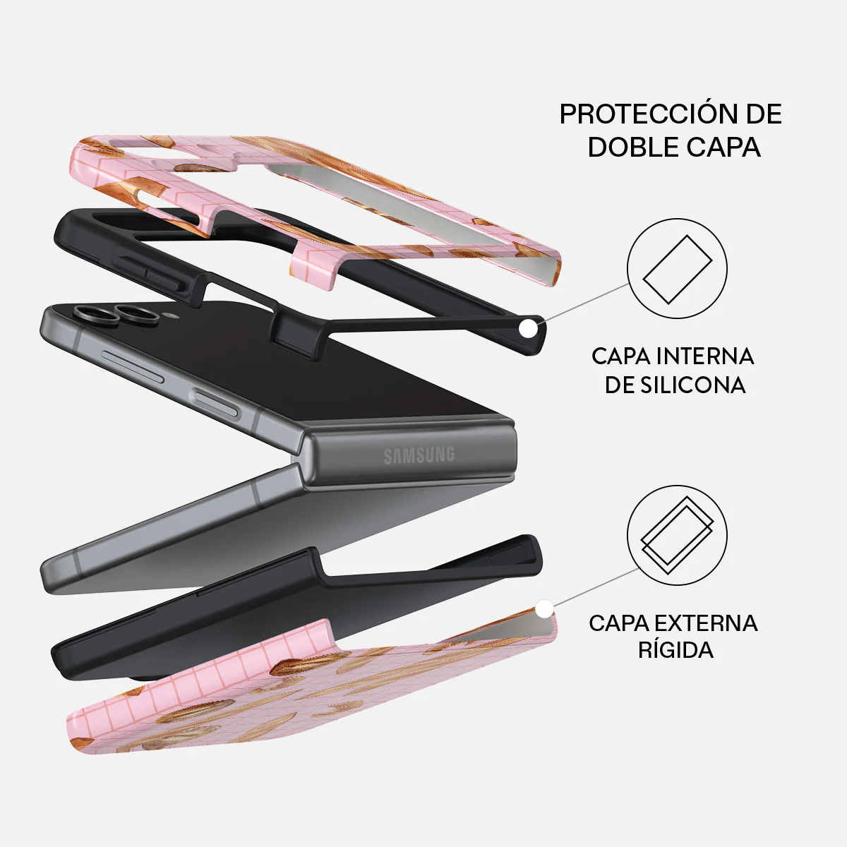No Crumbs - Samsung Galaxy Z Flip 5 Funda - Image 2