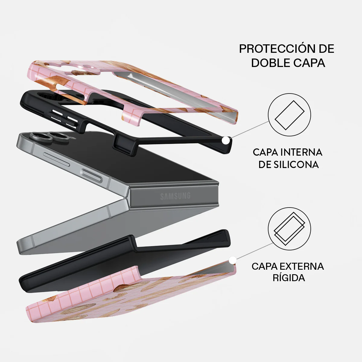 No Crumbs - Samsung Galaxy Z Flip 7 FE Funda - Image 2