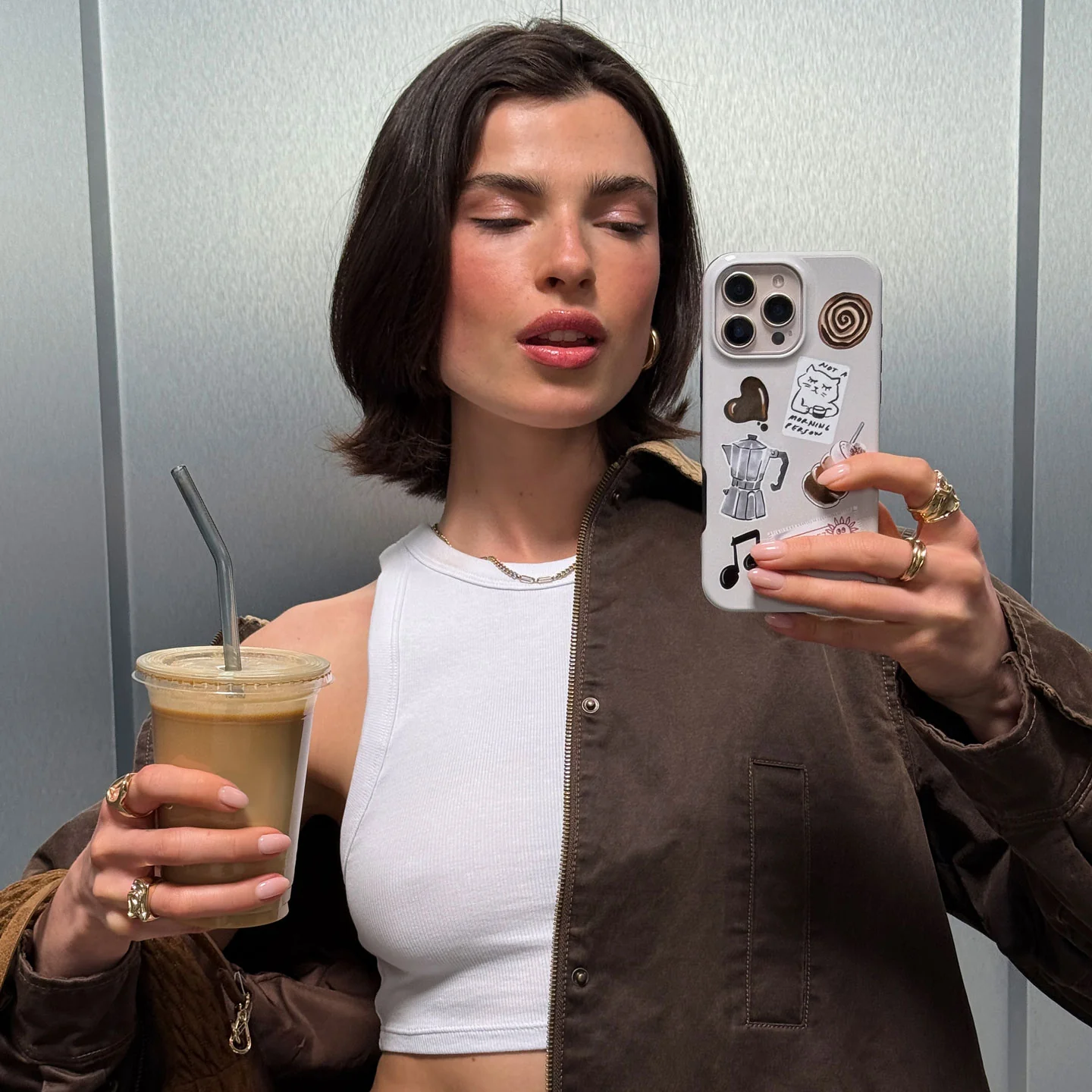 Oat Milk Please - Samsung Galaxy A57 5G Funda - Image 6