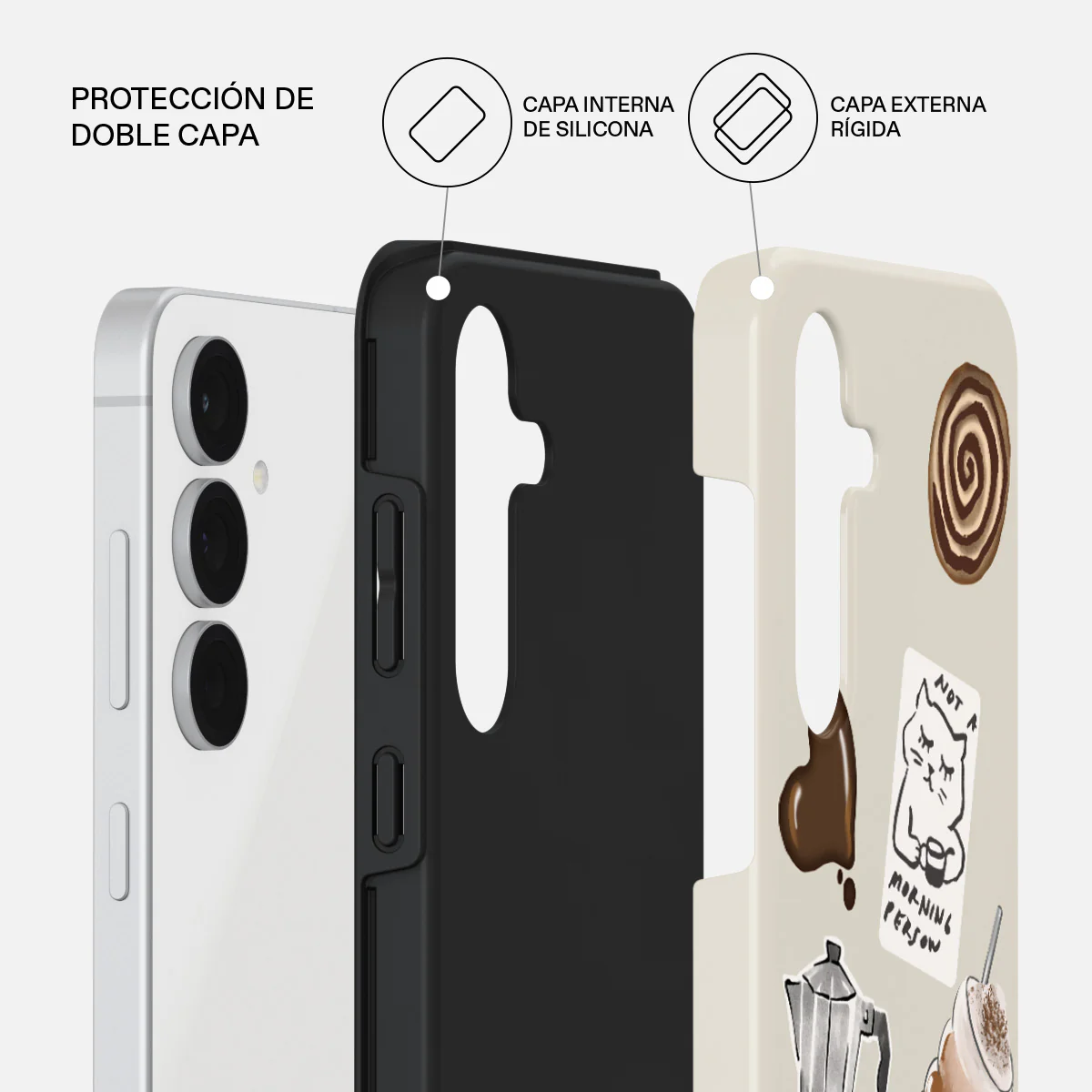 Oat Milk Please - Samsung Galaxy S25 FE Funda - Image 2