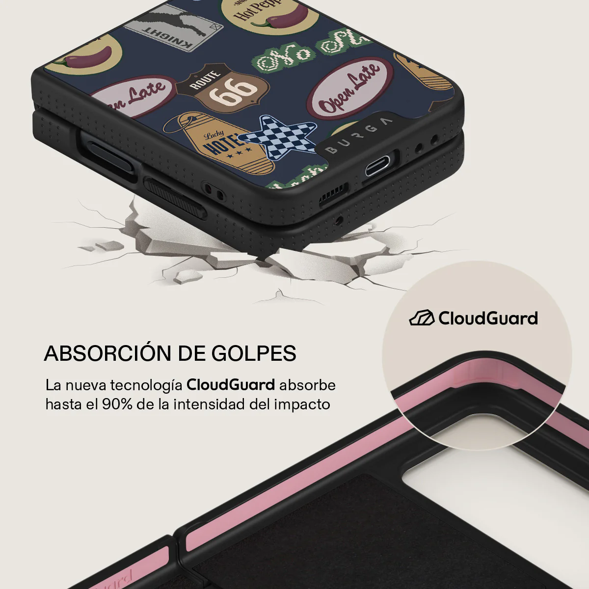Open Late - Samsung Galaxy Z Flip 4 Funda - Image 22