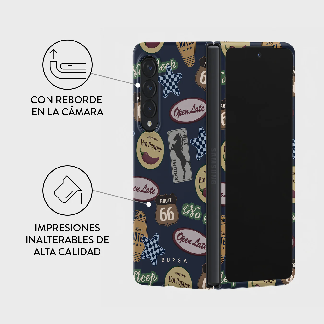 Open Late - Samsung Galaxy Z Fold 3 Funda - Image 3
