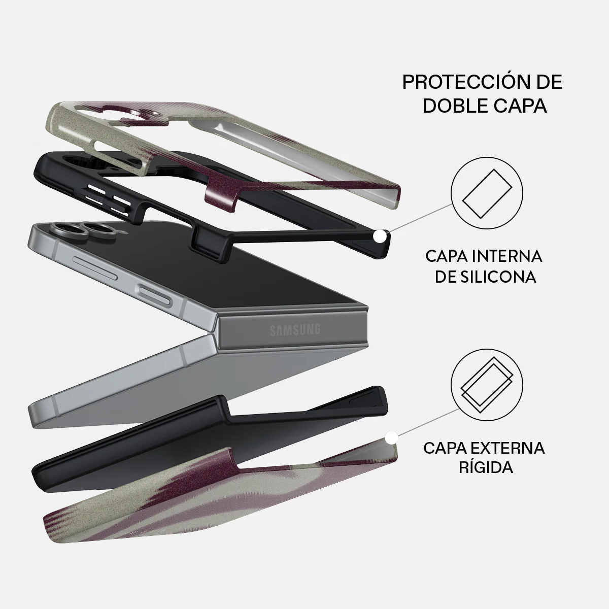 Phantom - Samsung Galaxy Z Flip 7 FE Funda - Image 2