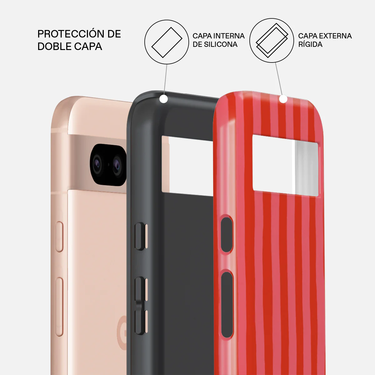 Pomegranate - Google Pixel 8a Funda - Image 2