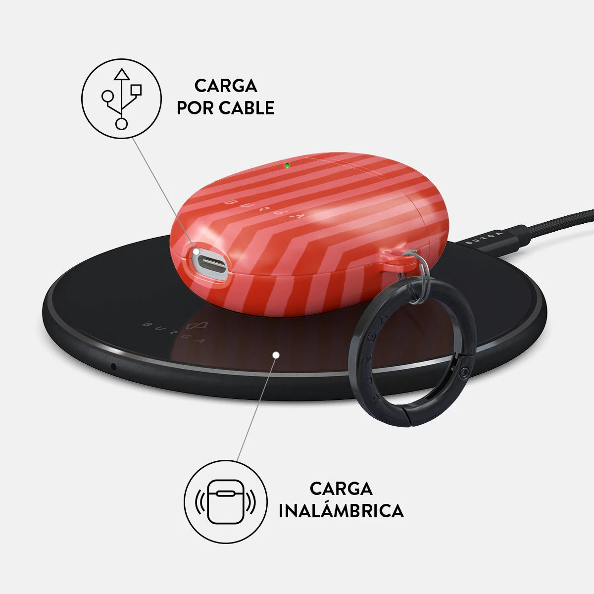 Pomegranate - Google Pixel Buds 2 Funda - Image 3