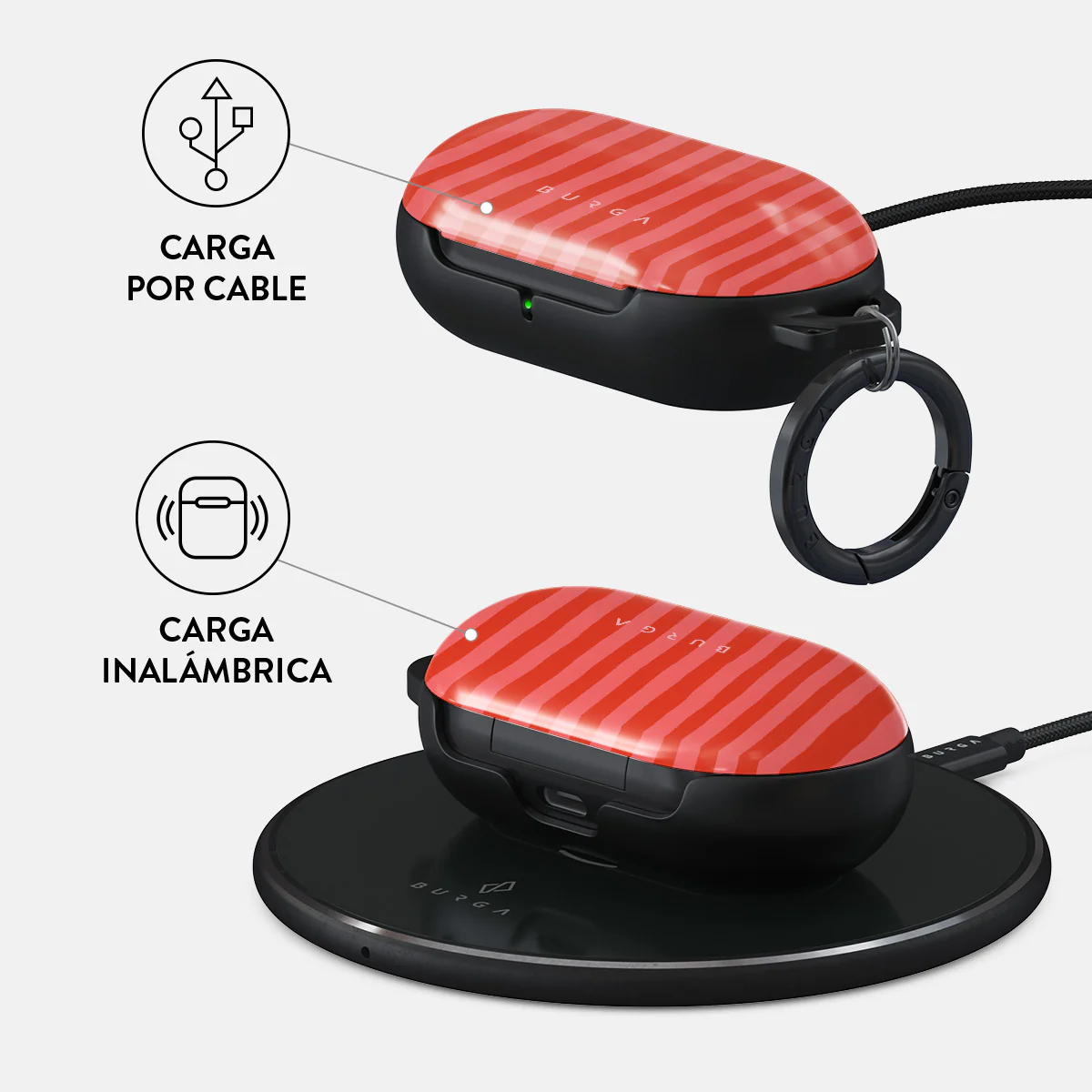Pomegranate - Samsung Galaxy Buds Plus Funda - Image 3