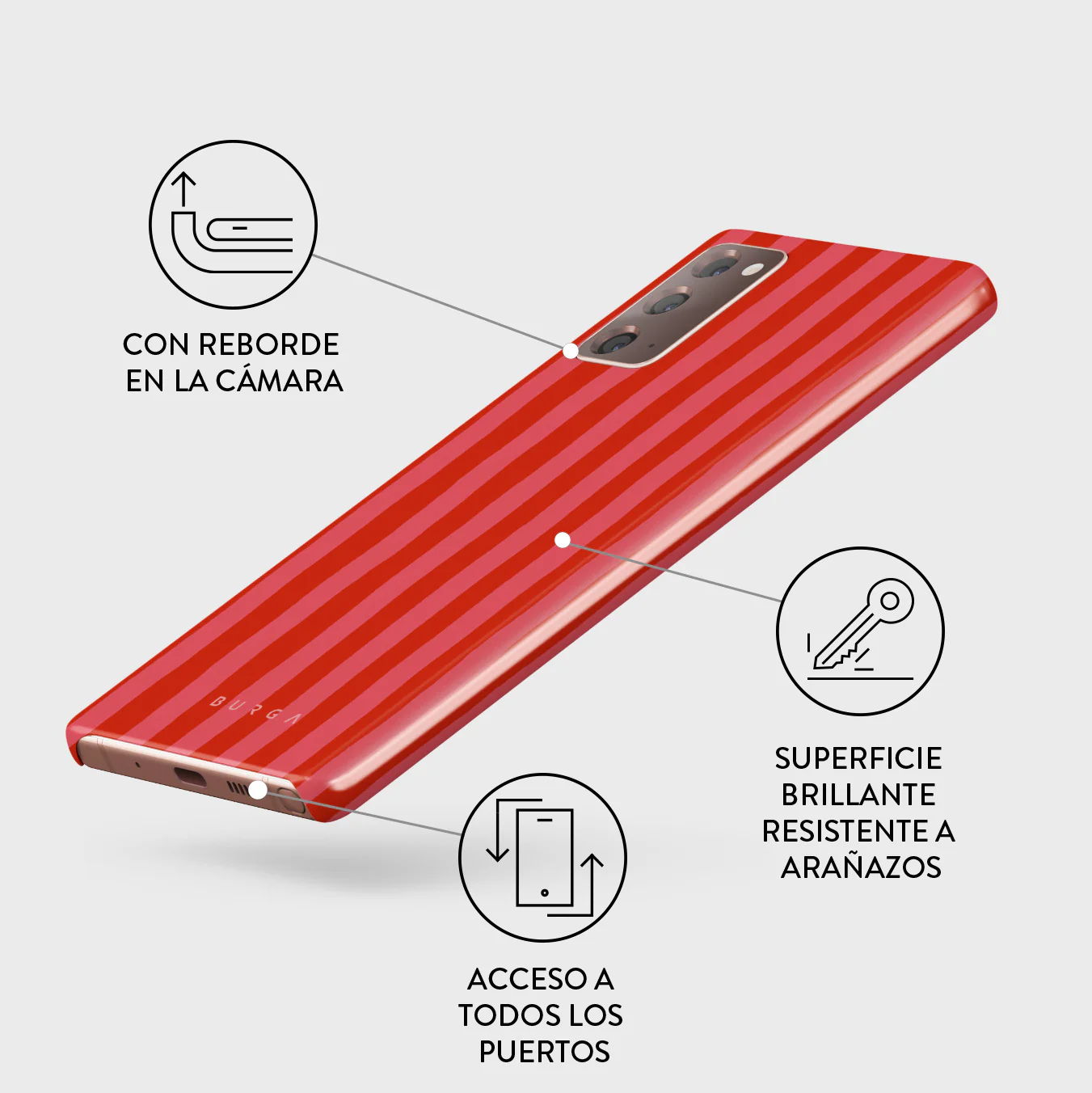 Pomegranate - Samsung Galaxy Note 20 4G / 5G Funda - Image 3