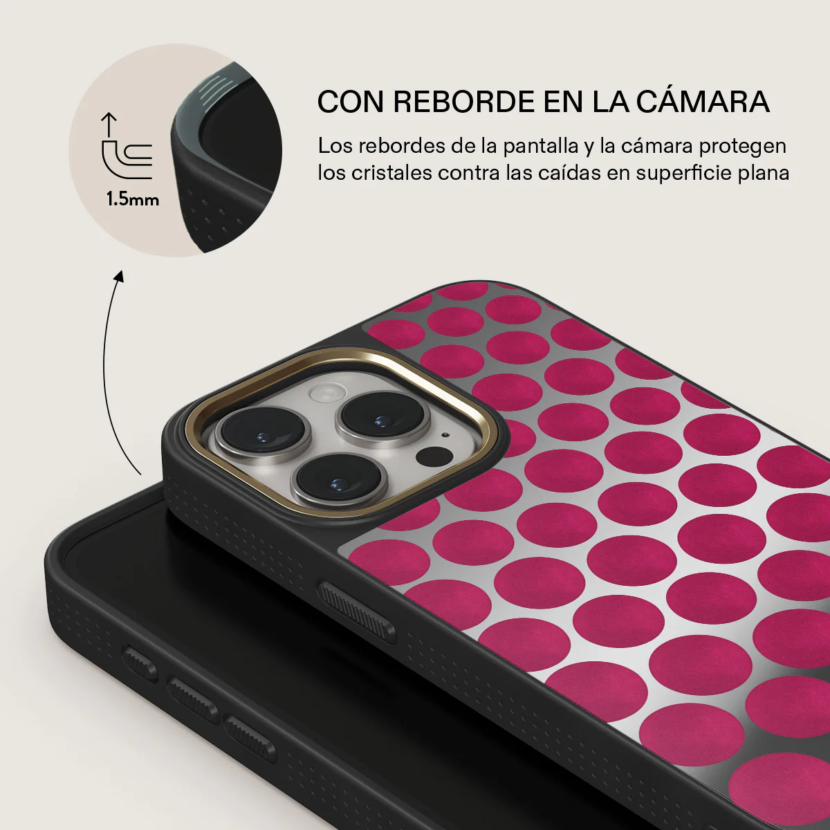 Reset Button - iPhone 15 Pro Funda - Image 30