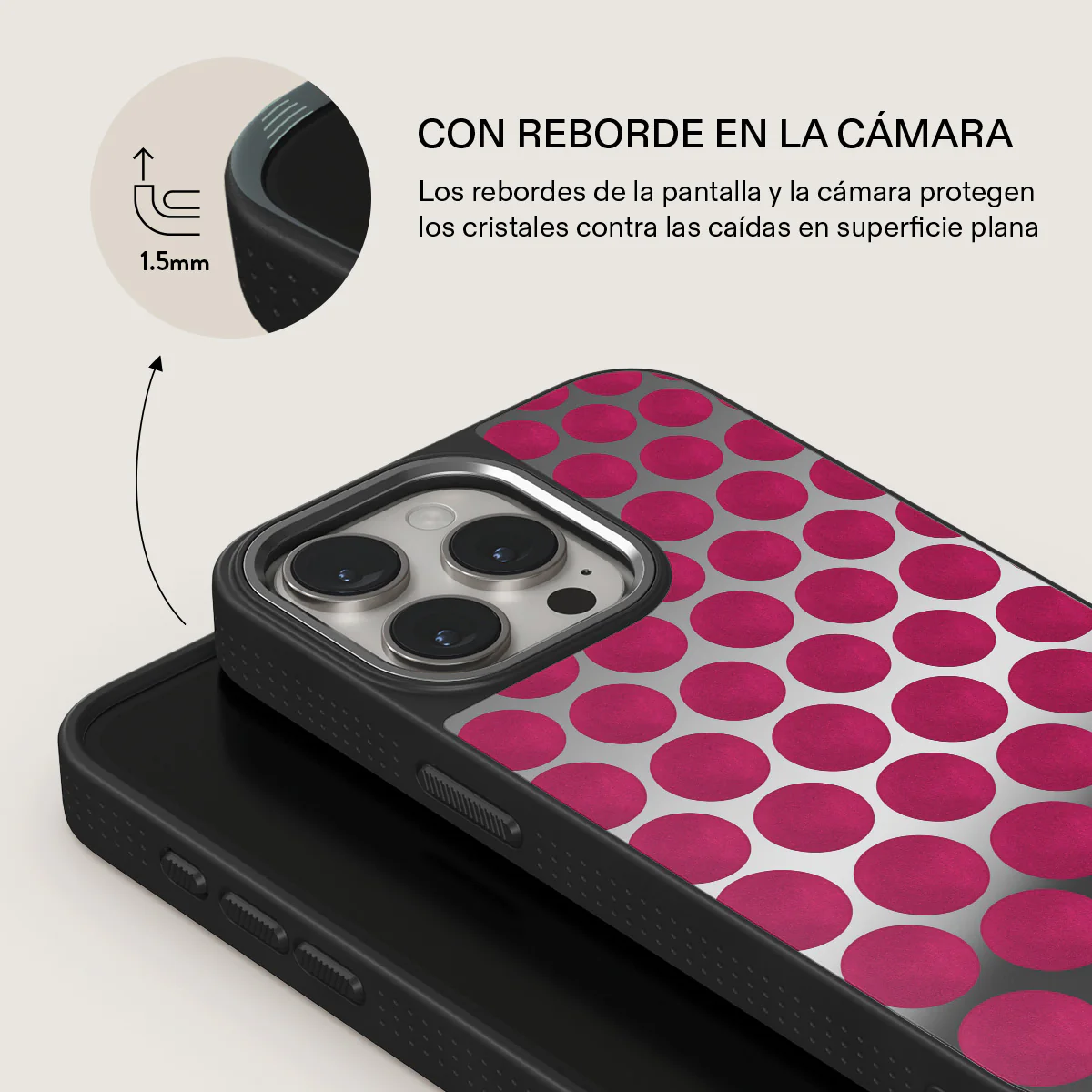 Reset Button - iPhone 15 Pro Funda - Image 38