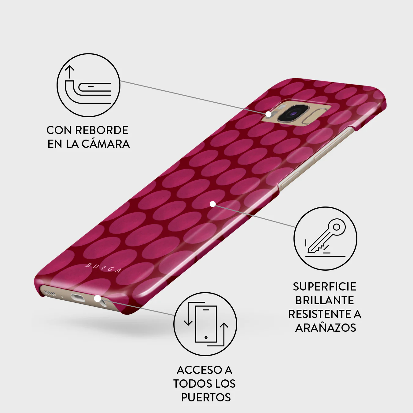 Reset Button - Samsung Galaxy S8 Funda - Image 3