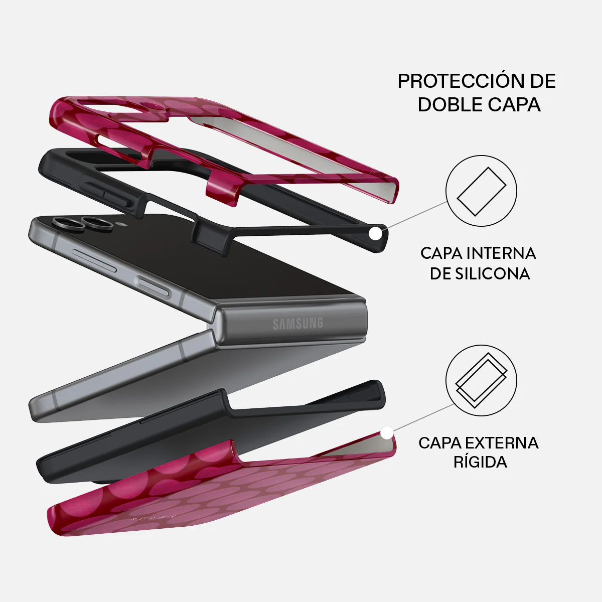 Reset Button - Samsung Galaxy Z Flip 5 Funda - Image 2