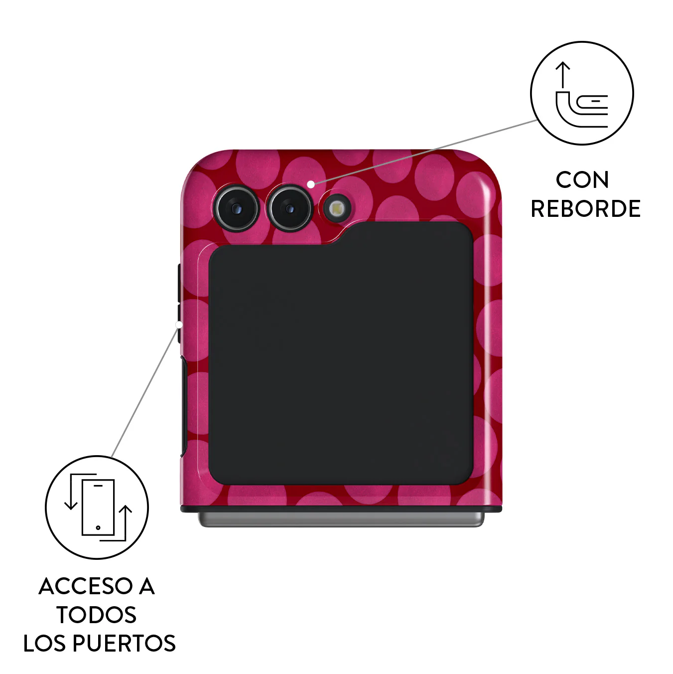 Reset Button - Samsung Galaxy Z Flip 5 Funda - Image 3