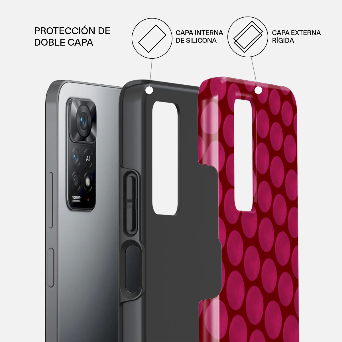 Reset Button - Xiaomi Redmi Note 11 Pro+ Funda - Image 2