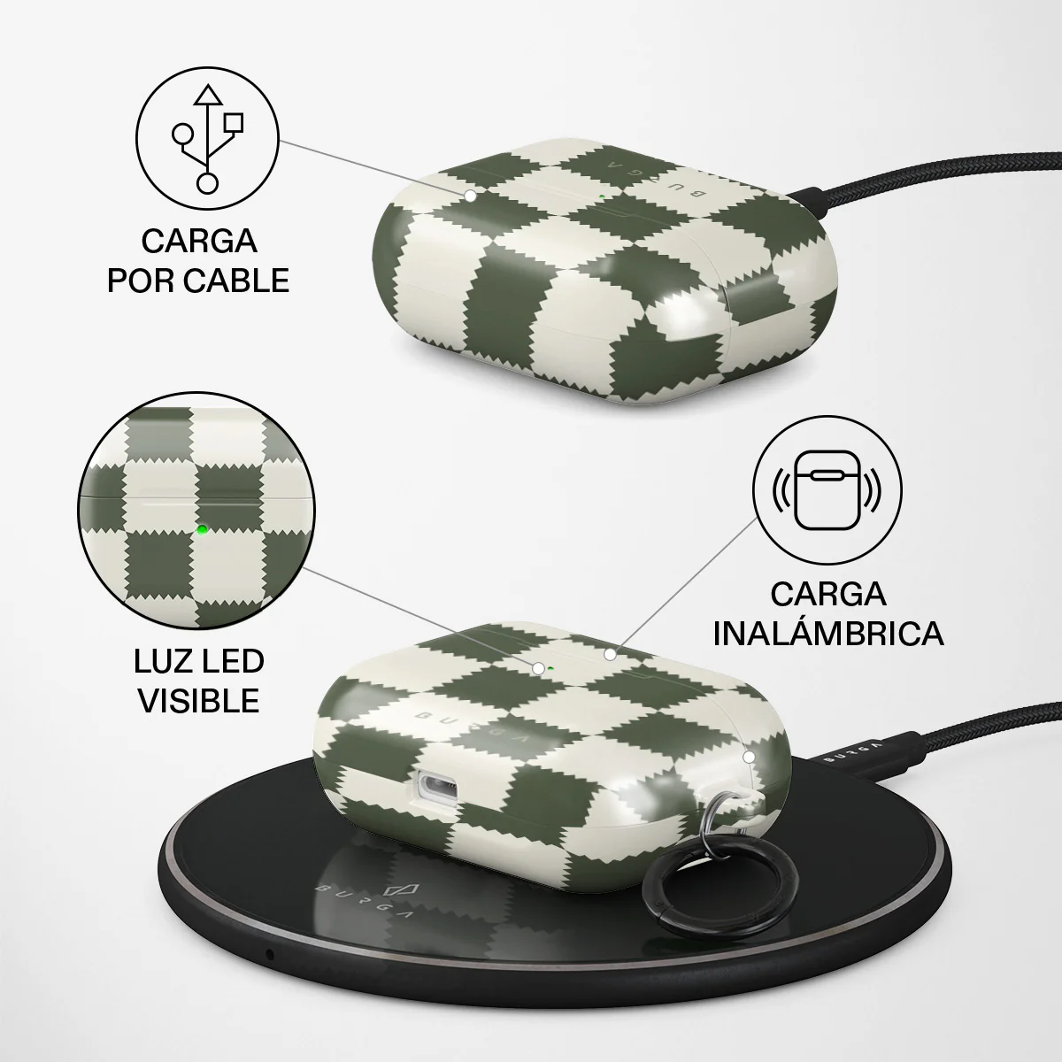Retro Grid - AirPods Pro Funda - Image 3