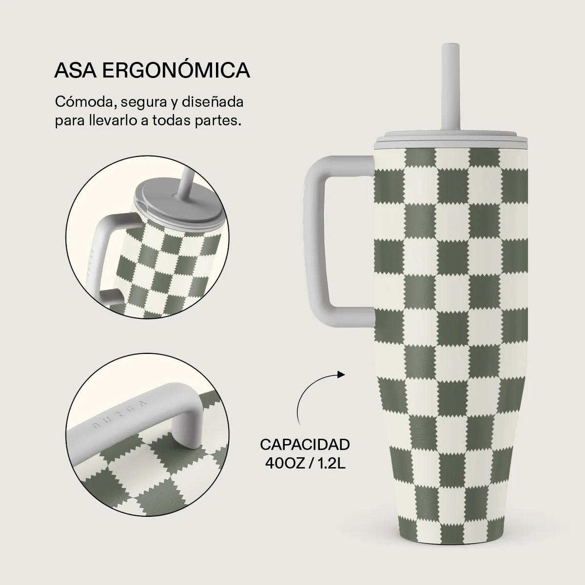 Retro Grid - All Day Leakproof Tumbler - Image 2