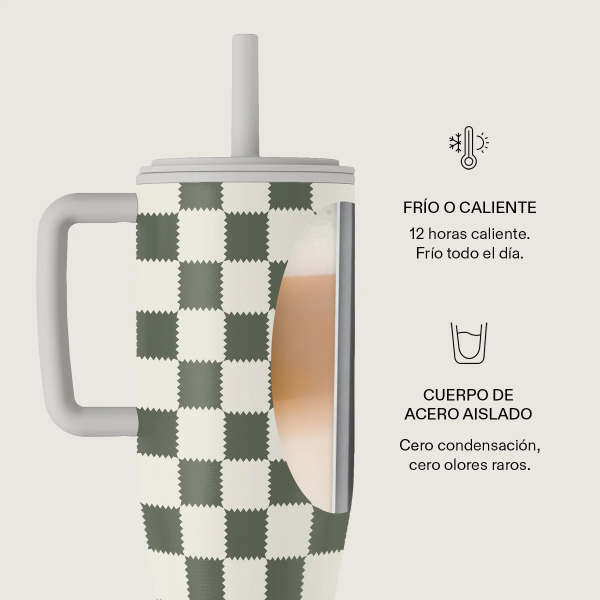 Retro Grid - All Day Leakproof Tumbler - Image 5