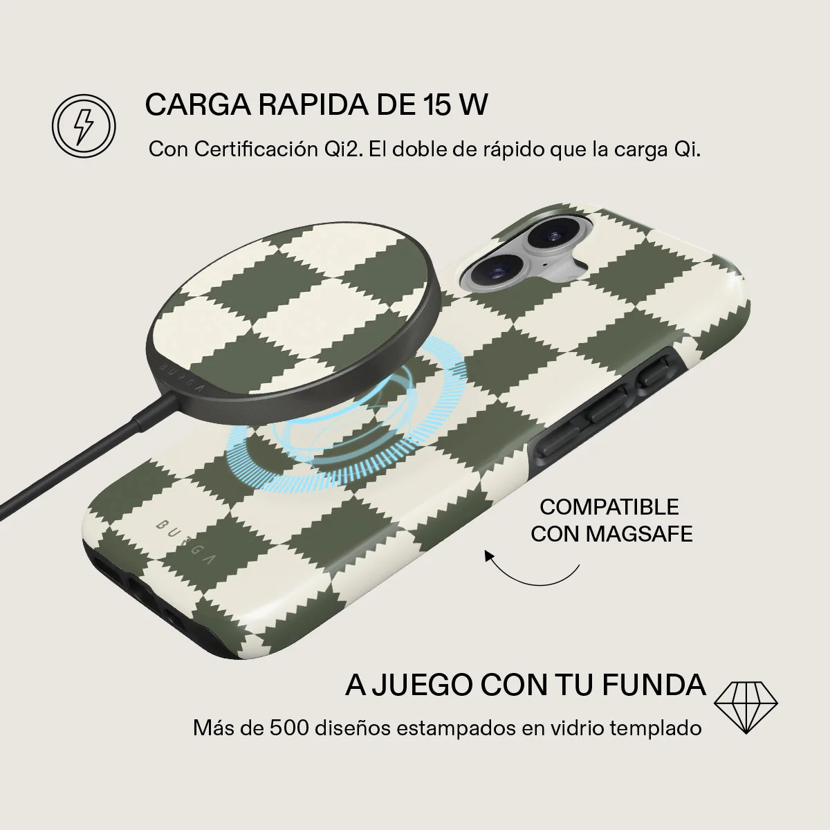 Retro Grid - Cargador inalámbrico magnético - Image 5