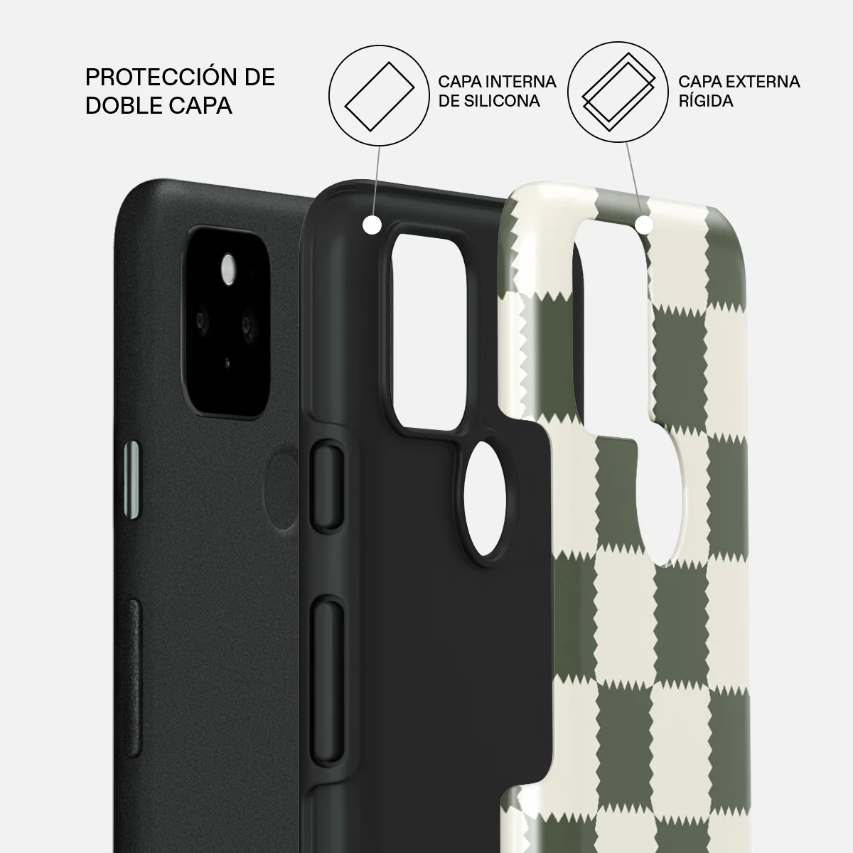 Retro Grid - Google Pixel 5 Funda - Image 2
