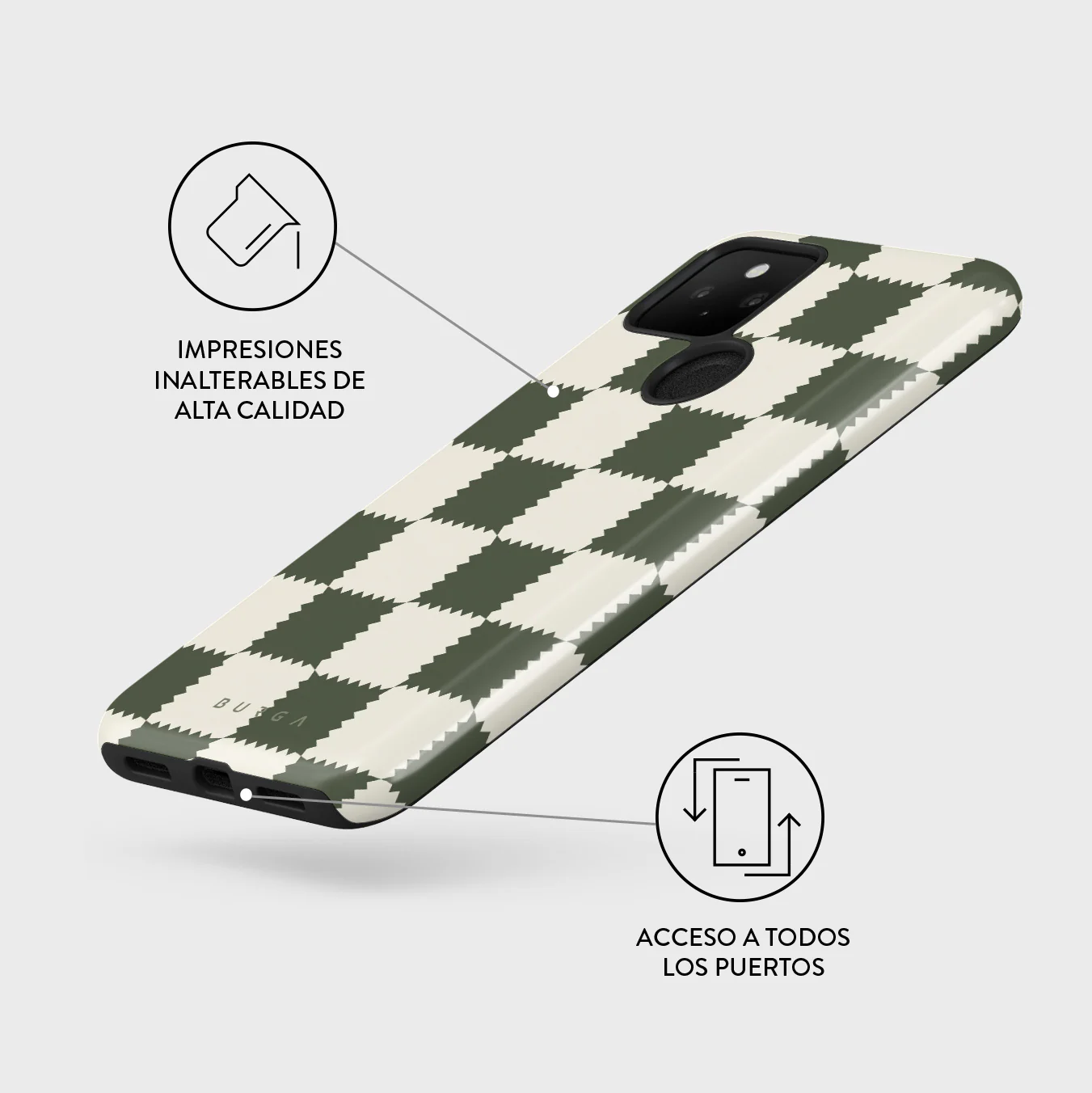 Retro Grid - Google Pixel 5 Funda - Image 3