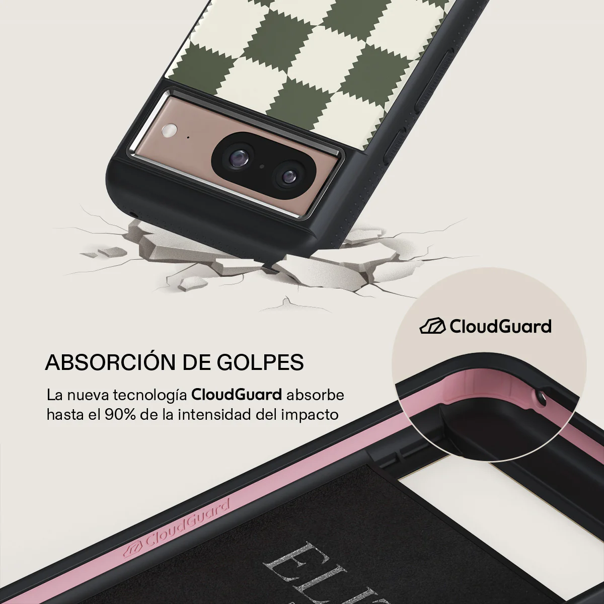 Retro Grid - Google Pixel 8 Funda - Image 14