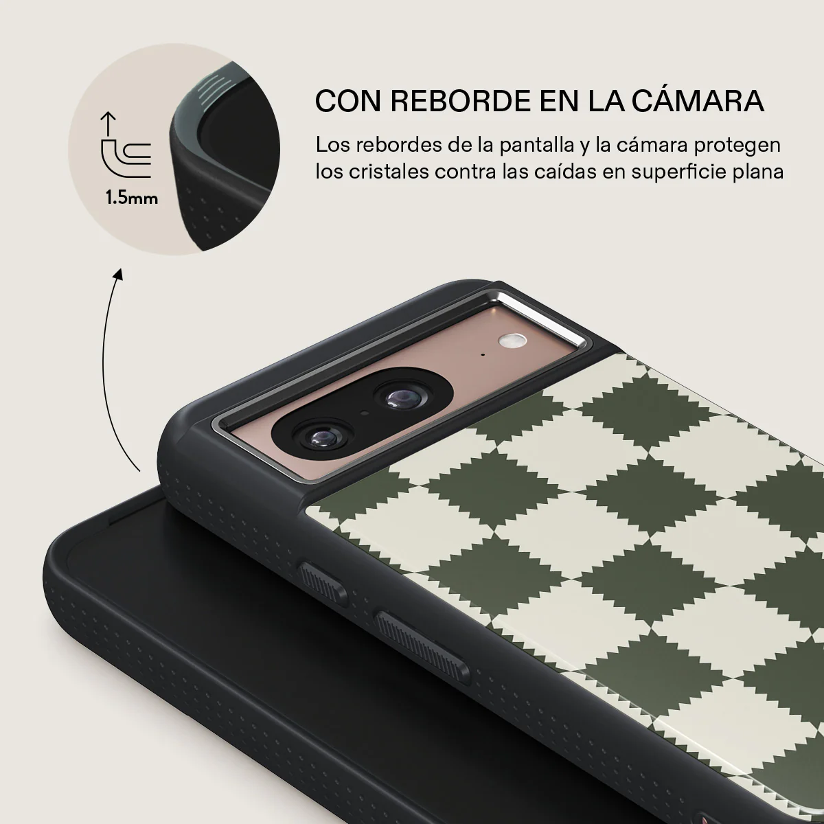 Retro Grid - Google Pixel 8 Funda - Image 15