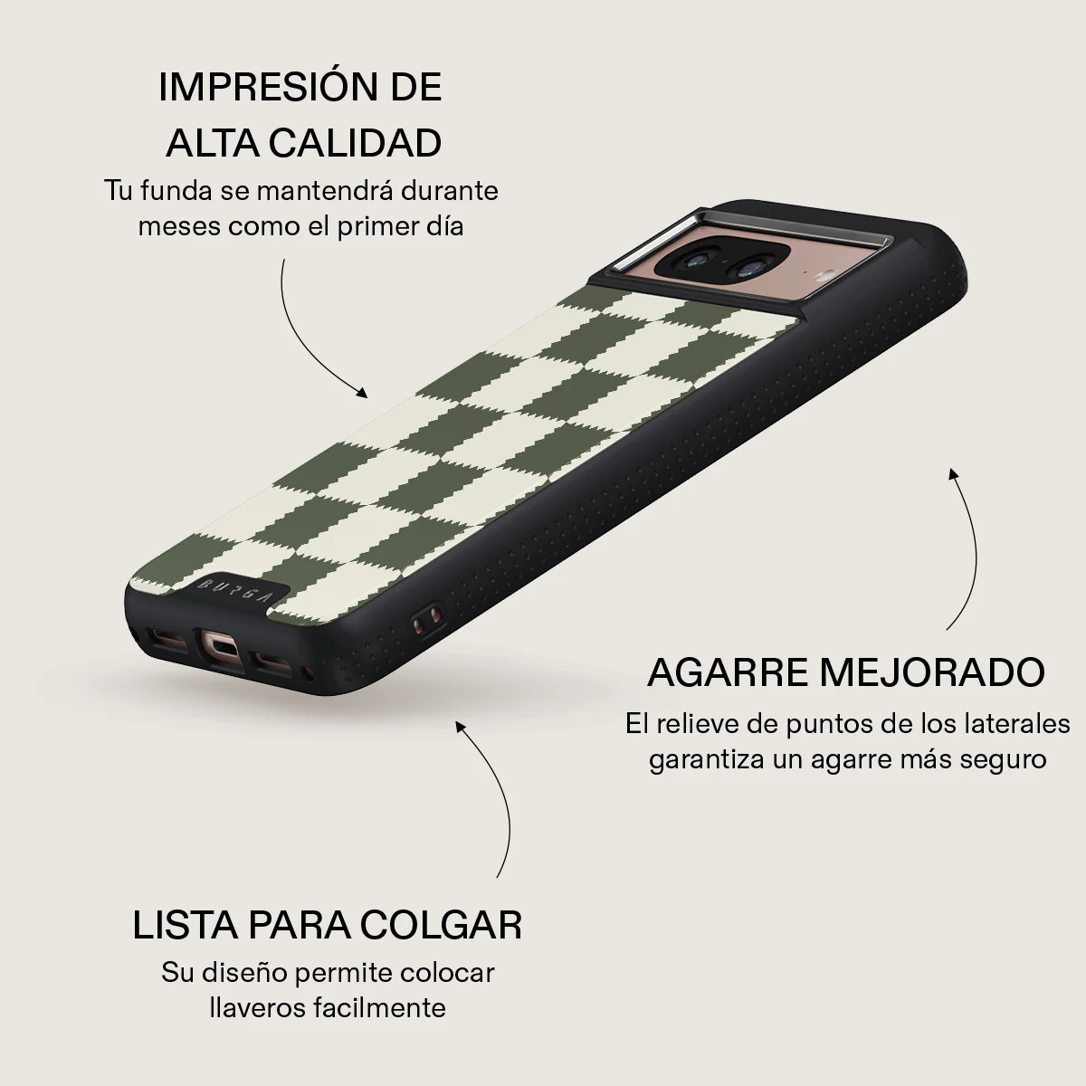 Retro Grid - Google Pixel 8 Funda - Image 16