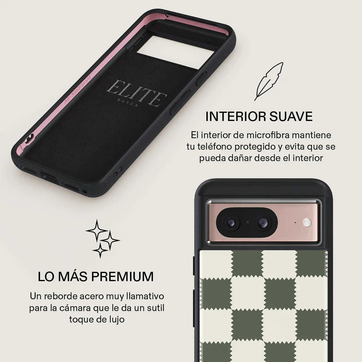 Retro Grid - Google Pixel 8 Funda - Image 17