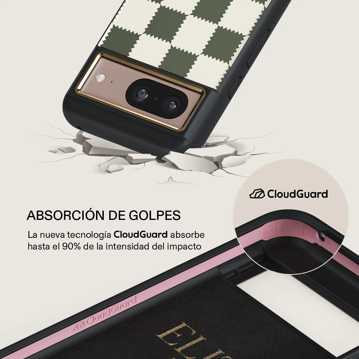 Retro Grid - Google Pixel 8 Funda - Image 7