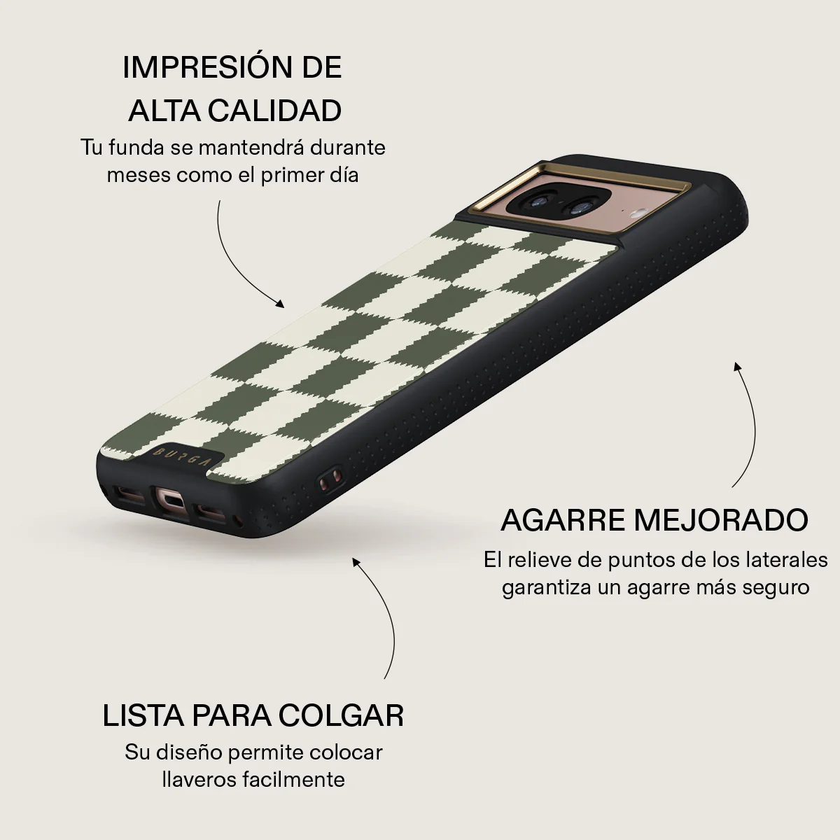 Retro Grid - Google Pixel 8 Funda - Image 9