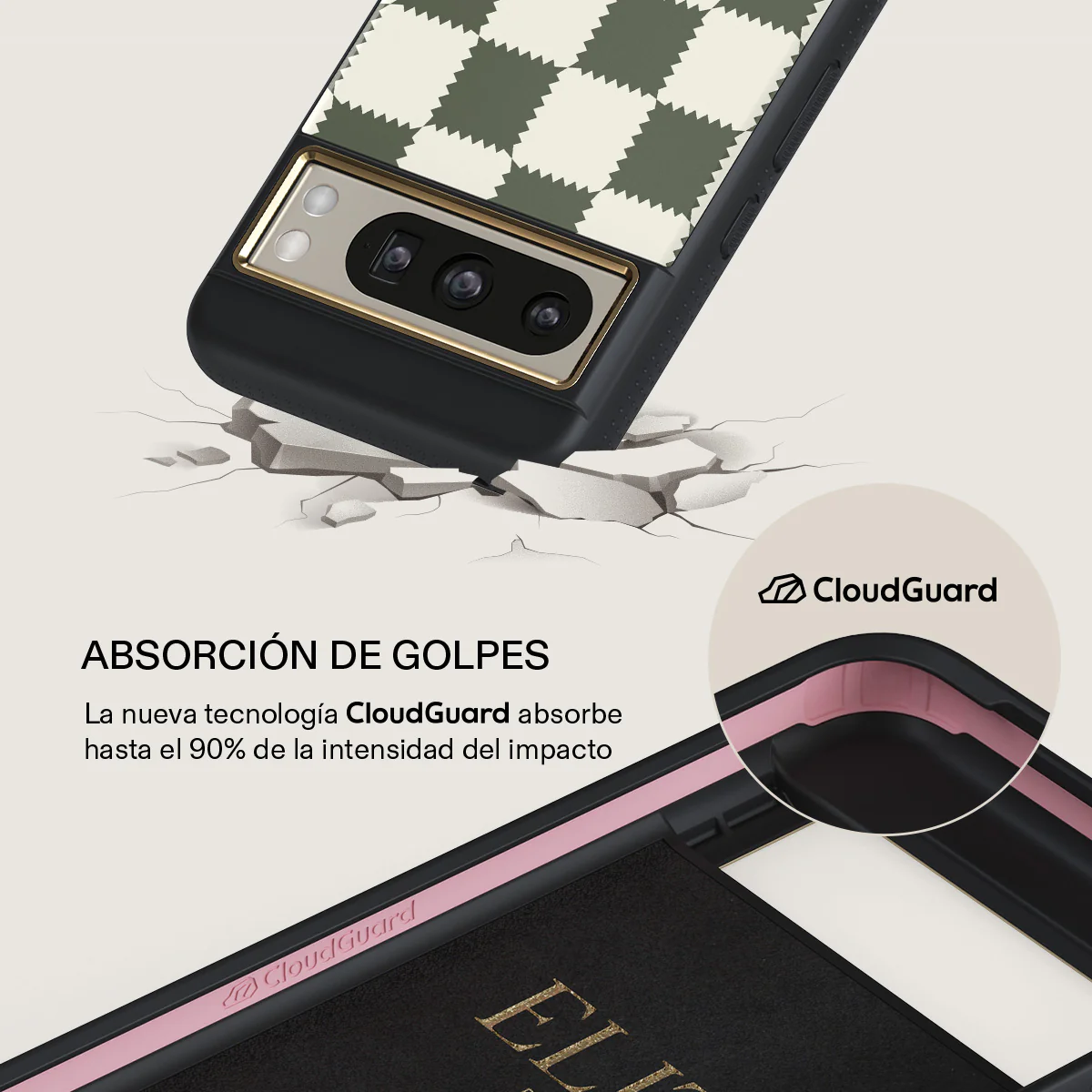 Retro Grid - Google Pixel 8 Pro Funda - Image 7
